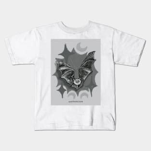 Batsy Batsy | Black and White Version Kids T-Shirt